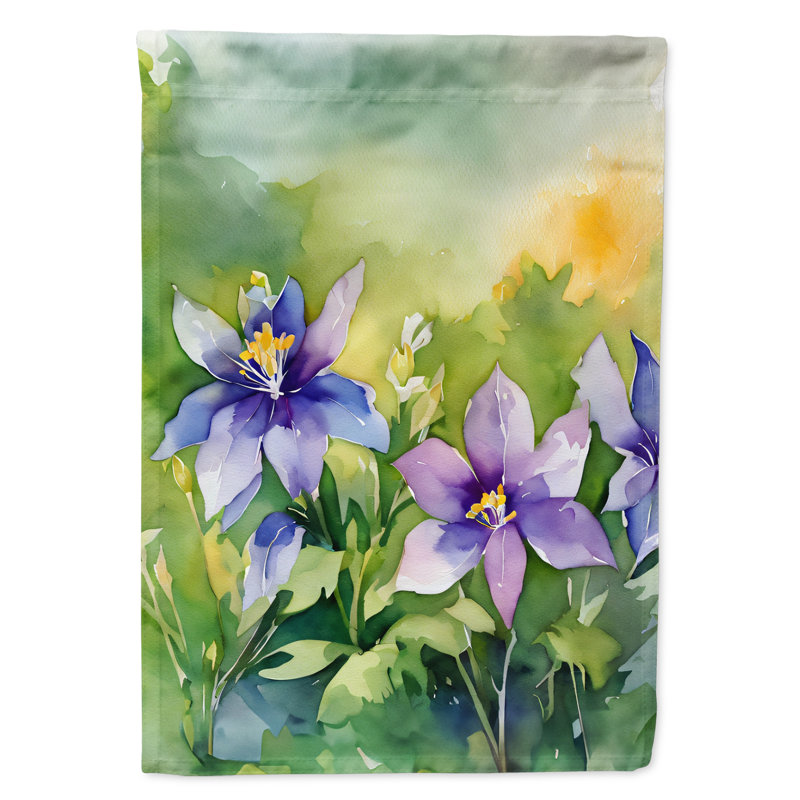 Drapeau de jardin double en polyester H 15,5 po x l 11,25 po