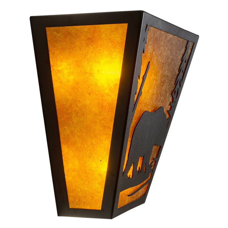 Bear Creek 2 - Light Flush Mounted Sconce, Black