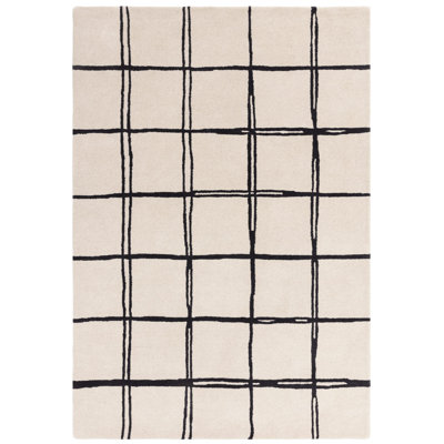 Rosina Geometric Wool Hand Woven Area Rug