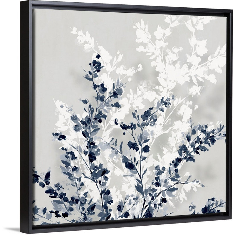 «Where Will We Be This Spring II», art mural sur toile, Toile avec cadre noir, H 14 po x l 14 po
