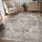 Soft Gray Machine Washable Oriental Area Rug For Living Room, Bedroom-782397403-798246018