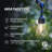 Ambience Pro 27 ft. Solar Outdoor Patio LED String Lights with 12 Soft White S14 Bulbs, Remote Control, Weatherproof