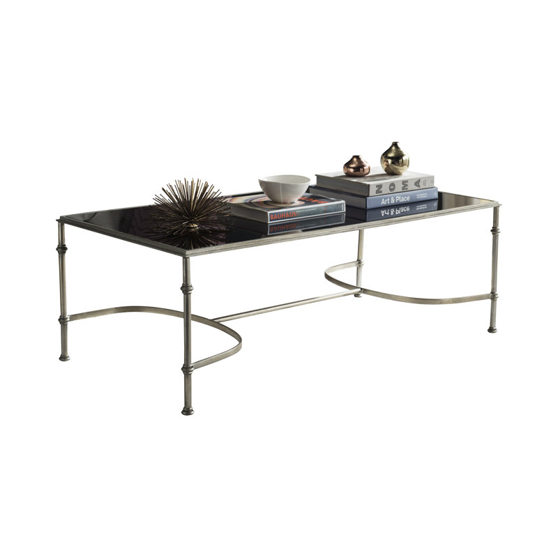 Tillie Four Leg Coffee Table, Silver