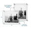 Cadre photo flottant en acrylique transparent transparent de qualité UV - Doré-126061601-126061605
