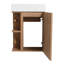 Ensemble de meuble-lavabo flottant simple 16 po avec lavabo Keeana