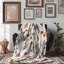 Motifs de fleurs séchées - 1 pièce Sherpa Premium-101596891