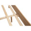 Grand lit tapissier avec tête de lit pour piano, structure en bois de pin, couleur blé, style minimaliste moderne