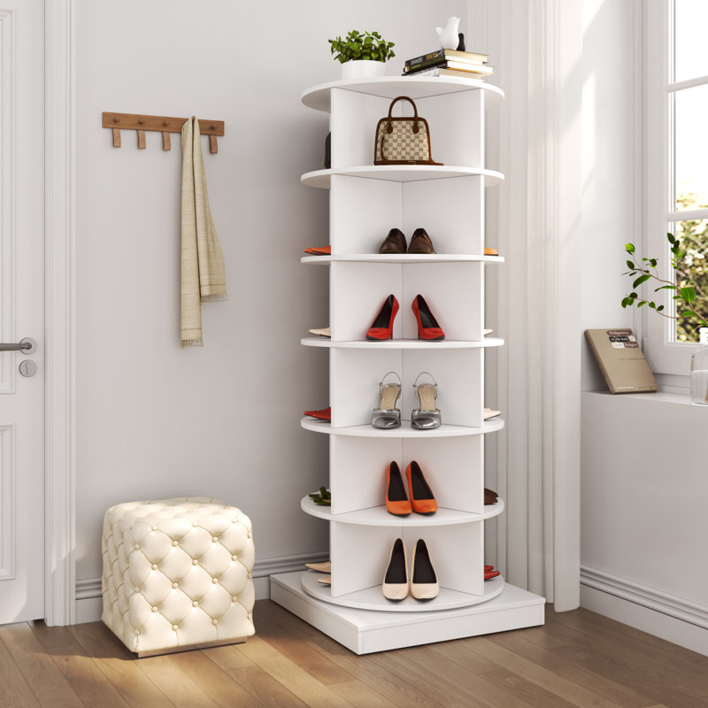 Armoire à chaussures 360 360 °, Blanc