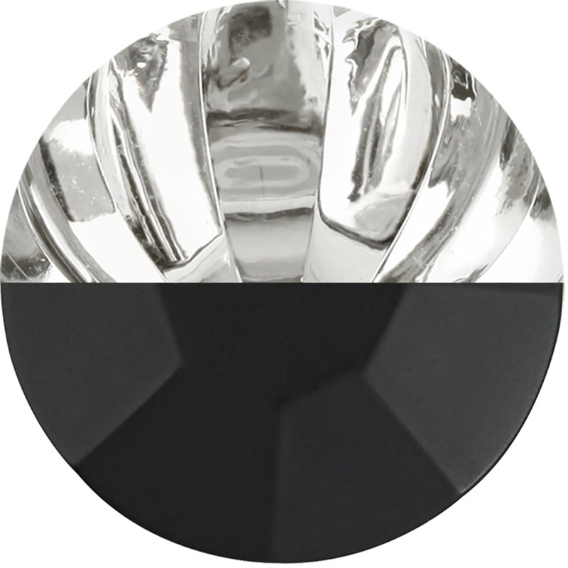 Belleclaire Collection Knob 1-1/4 Inch Square Polished Nickel Finish, Matte Black