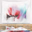 Tapisserie florale rouge-28492202