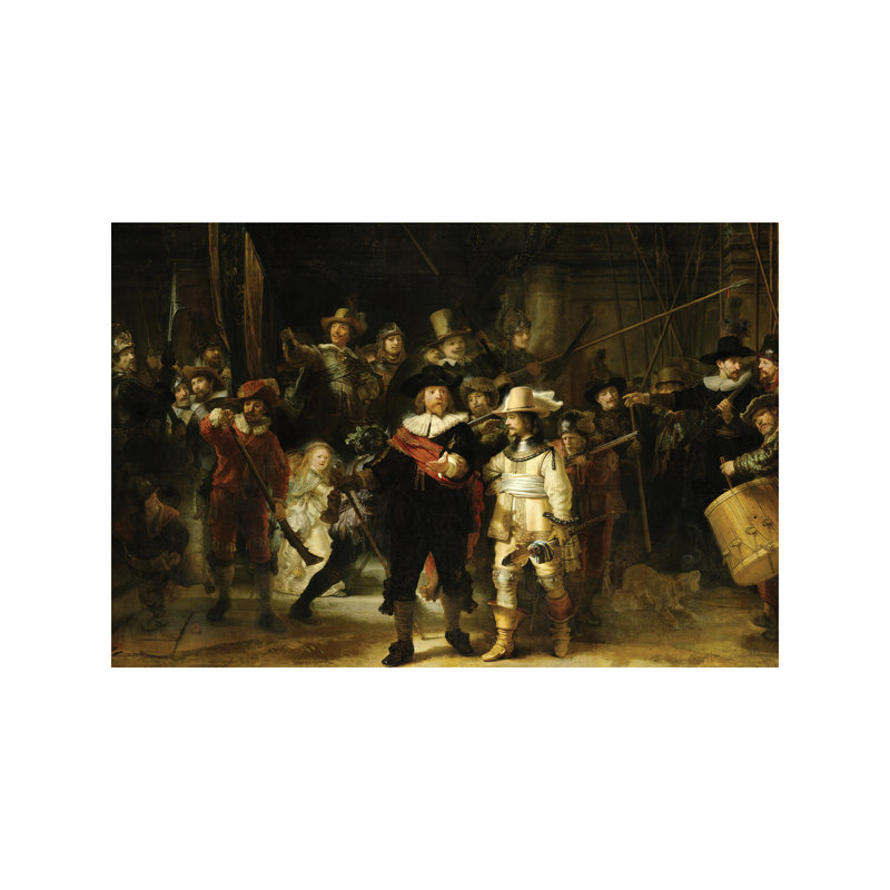 The Night Watch (Militia Company Of District Ii Under The Command Of Captain Frans Banninck Cocq), 1642 by Rembrandt Van Rijn - Painting on Canvas