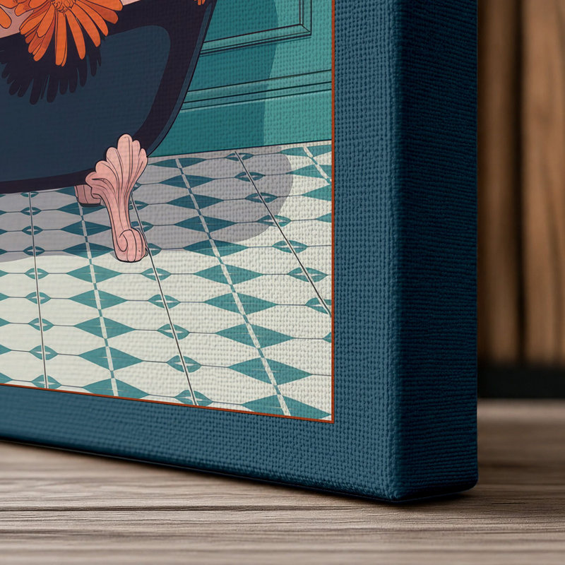 Print, 30x20 - 76.2 x 50.8 cm, Teal Border