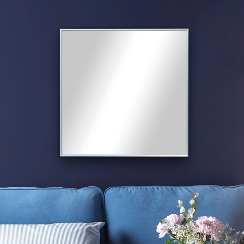 Derosier Metal Flat Wall Mirror, 20.25" H x 20.25" W