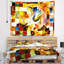 Manière abstraite de tapisserie de peinture intérieure-28485368