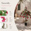 Artificial Bougainvillea Tree in Pot, Faux Flowering Plant Indoor Outdoor-1293101063