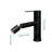Modern Matte Black Bathroom Faucet, Single Hole Handle Vanity Basin Tap, Stainless Steel Made For Long-Term Use, Corrosion With Smooth And Continuous Water Discharge Aerator Contemporary Faucet Sink