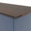 Armoire à déchets double inclinable, bleu campagne
