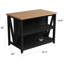 Grand îlot de cuisine avec rangement, ensemble de table de salle à manger avec prise de courant et lumières DEL, table basse de 47,2 po