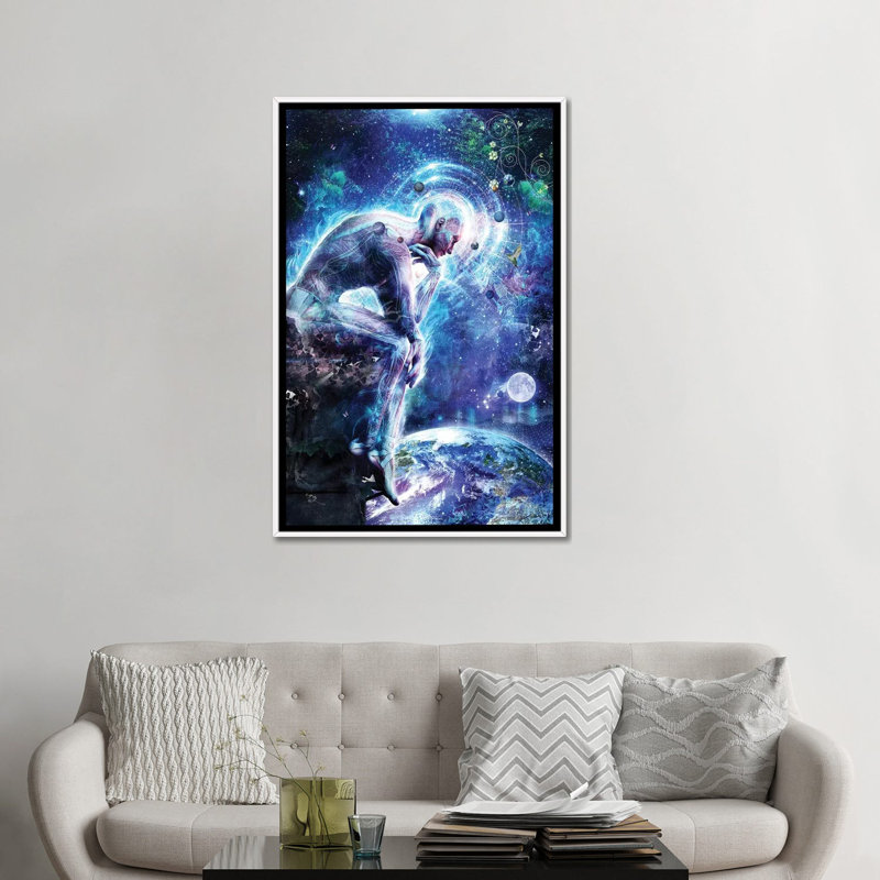 "Le mystère de nous-mêmes" par Cameron Gray-impression d’art graphique, H 48 po x l 32 po x P 1,5 po, Toile blanche encadrée