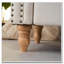 Banc de rangement avec repose-pieds, repose-pieds rembourré