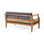 Bois extérieur avec eau gris foncé - Coussins et finition de mobilier de table basse -
