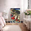 «Samurai and Giant Koi Ukiyo-e», œuvres d'art de la mythologie japonaise, impression sur toile encadrée-123634209-123634203