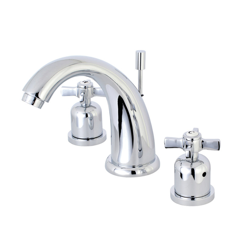 Robinet de salle de bain espacé Kingston, Chrome poli
