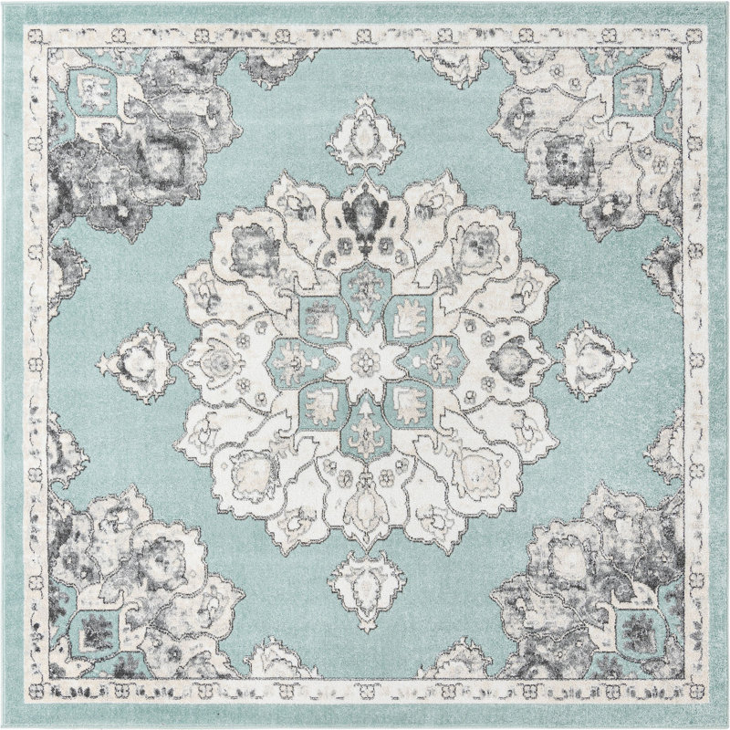 Troayurgh Oriental Indoor Rug, Square 7'10"