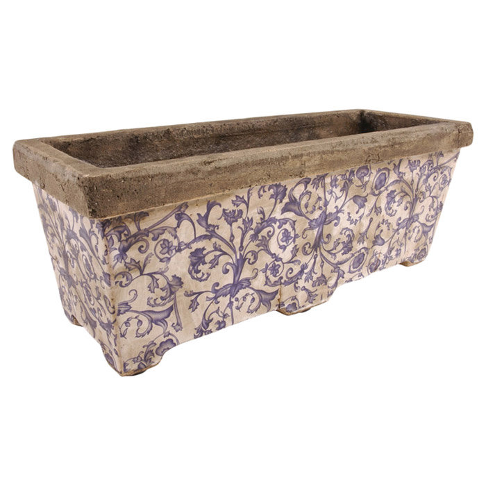 Aged Ceramic Balcony Planter