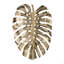 Décoration murale feuille d'or 24,8X17,3X2 "Monstera