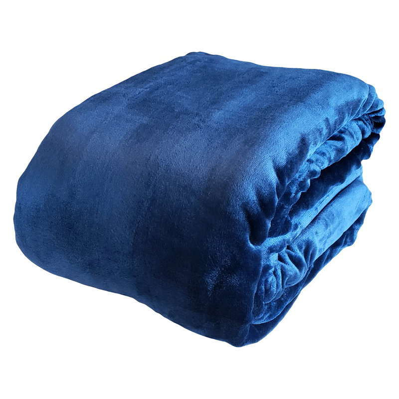Jeté de poids lourd Ashford Home, 110 x 132 pouces, Marine
