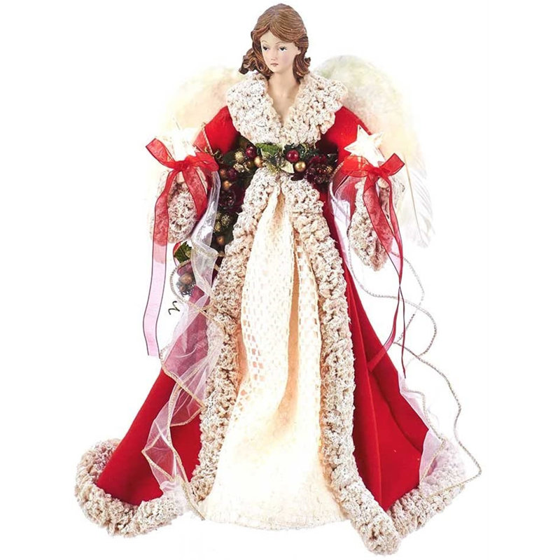Angel 16'' Fabric Angels Lighted Christmas