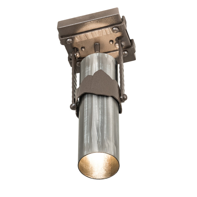 Plafonnier semi-encastré cylindrique 1 lumière 8,25 po
