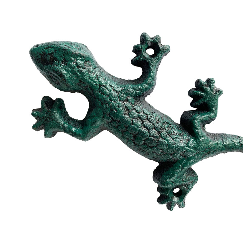 Ensemble de 2 crochets muraux en gecko