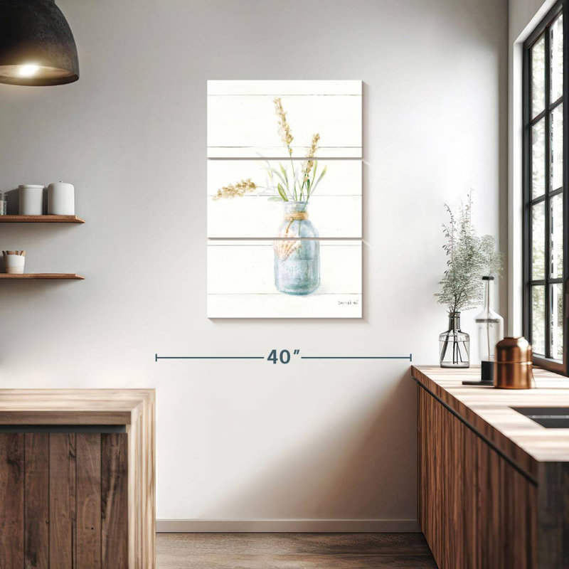 Harnek Beach Flowers Neutral, 38" H x 24" W