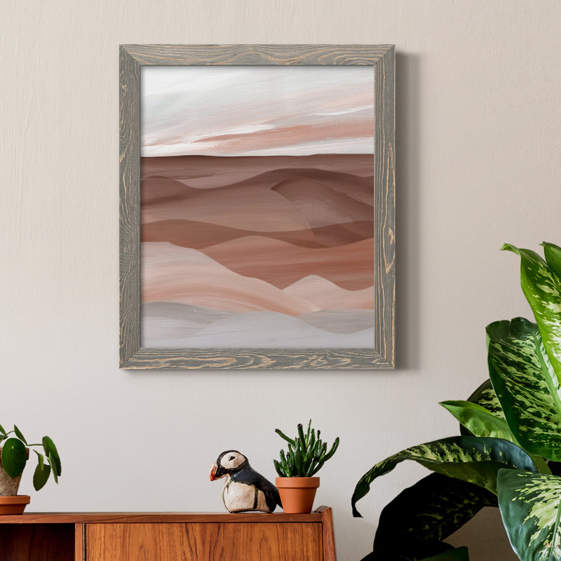 Sedona Valley - Peinture sur toile encadrée, Encadré gris, H 20 po x l 17 po x P 1,5 po