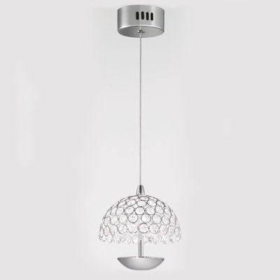 Forreston 1 - Light Chrome LED Sphere Pendant