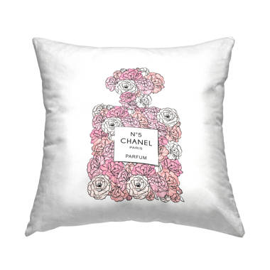 Designart 'Perfume Chanel Five I' Modern Printed Throw Pillow - On Sale -  Bed Bath & Beyond - 33970260