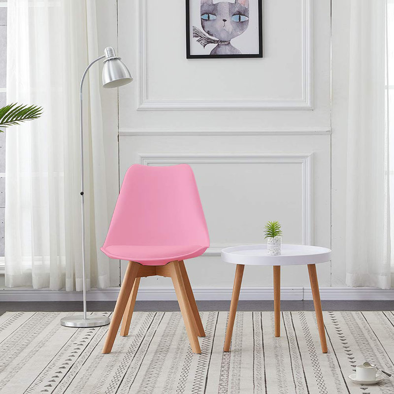 Rafe Upholstered Side Chair, Pink, 4