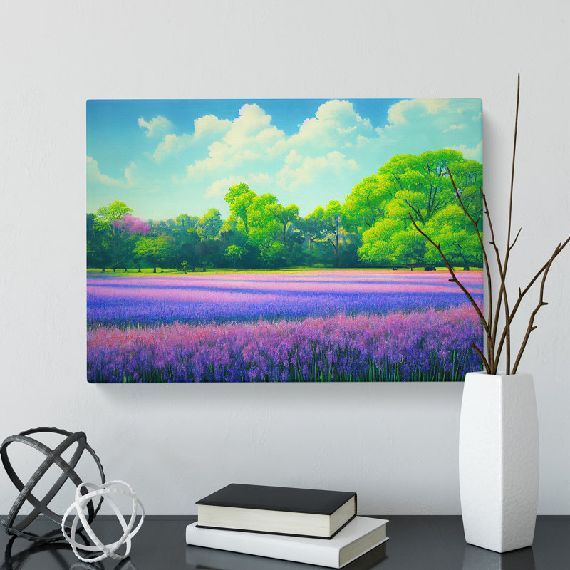 Innovative Bluebell Field - Wrapped Canvas Print, 35cm H x 50cm W x 3cm D