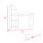 White And Pine 4-Shelf Writing Desk