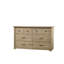 Commode 6 tiroirs avec poignées noires Elettra-1405446450