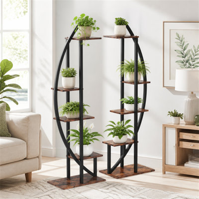 5-Tier Plant Stand Pack of 2, Multi-Layer Bonsai Flower Rack