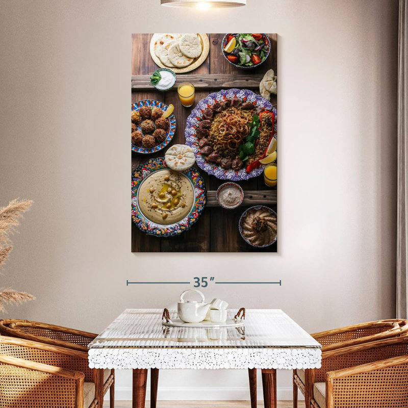 Yarlin Middle Eastern Meze, 51" H x 34" W