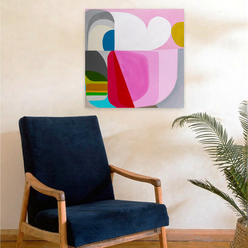 Seuil abstrait, art contemporain, H 24 po x l 24 po