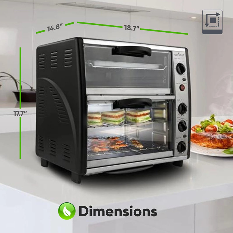 NutriChef Toaster Oven with Rotisserie