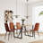 55" Rustic Dining Table, Wood Tabletop And Black Metal Legs, Seats 4-6, Warm Inviting Atmosphere Industrial Powder Coated Modern Design, 4-6-592215118
