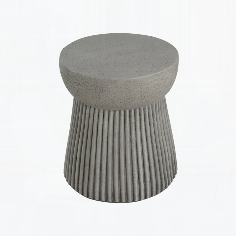 Outdoor Lightweight Concrete Side Table