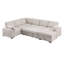 Canapé d'angle multi-fonctionnel en forme de L avec rangement et lit convertible, canapés à compression-1232414603