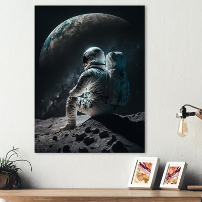 Spaceman on the Moon II - reproduction d'art sur toile
